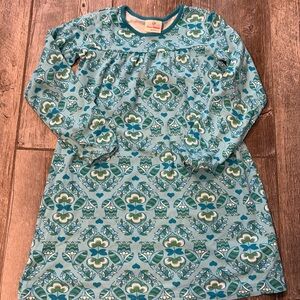 Hanna Andersson Girls floral long sleeve dress size 140 10